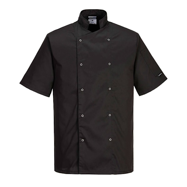 Portwest Cumbria Kortärmad Kockjacka M Svart Black M