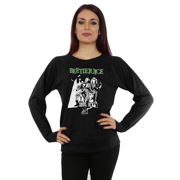 Beetlejuice Dam/Dam Mono Poster Sweatshirt XXL Svart Black XXL