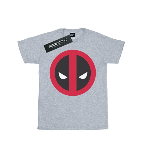 Marvel Womens/Ladies Deadpool Large Clean Logo Cotton Boyfriend Sports Grey XL