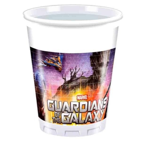 Guardians Of The Galaxy Plast 200 ml Party Cup (paket med 8) En Multicoloured One Size
