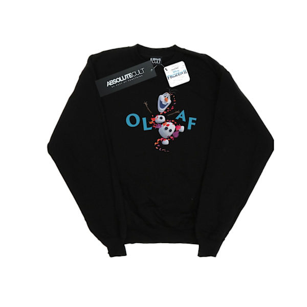 Disney Girls Frozen 2 Olaf Leaf Jump Sweatshirt 12-13 år Svart Black 12-13 Years