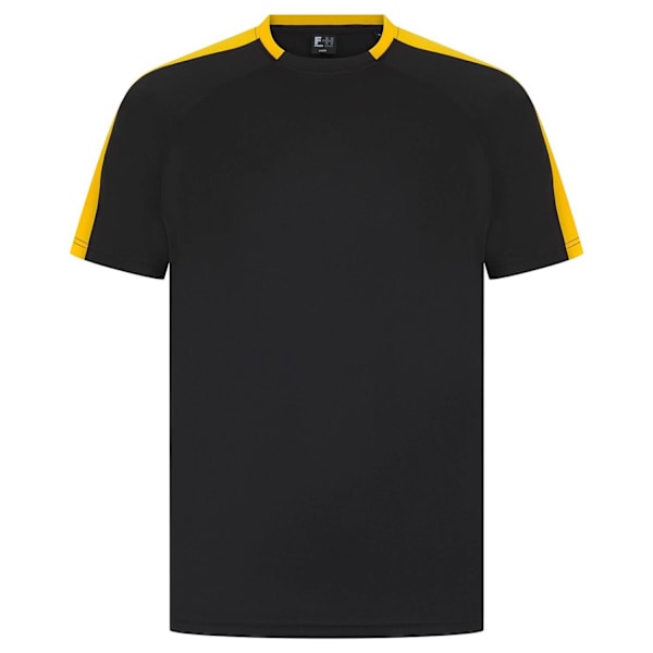 Finden & Hales Unisex Vuxen T-Shirt XXL Svart/Guld Black/Gold XXL