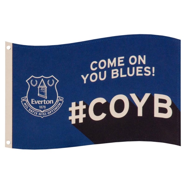 Everton FC Slogan Flagga One Size Blå/Vit Blue/White One Size