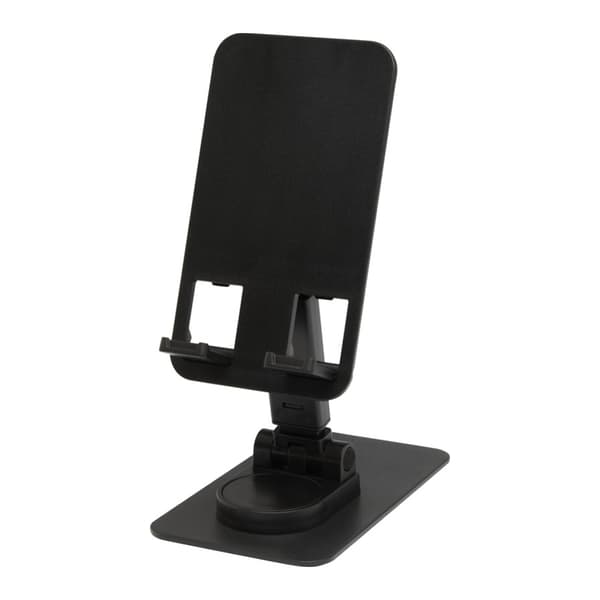Floso Alhena Återvunnen Plast Hopfällbart Mobiltelefonstativ One S Solid Black One Size