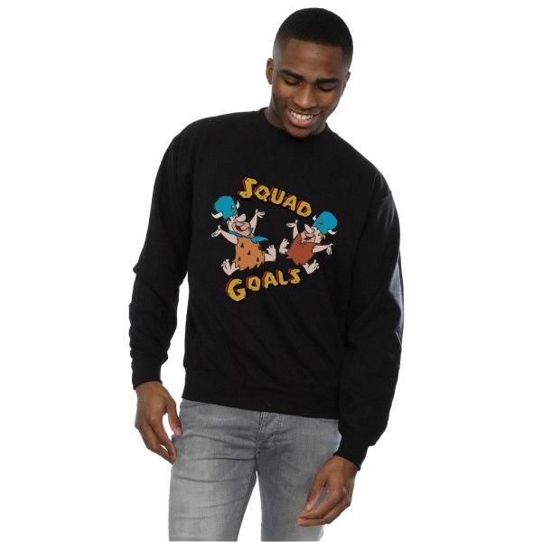 The Flintstones Mens Squad Goals Sweatshirt XL Svart Black XL