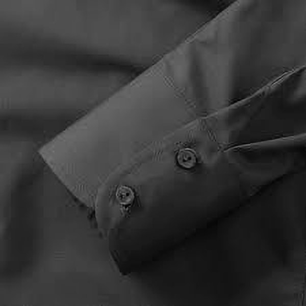 Russell Collection Dam/Kvinna Långärmad Poly-Bomull Easy C Black 4XL
