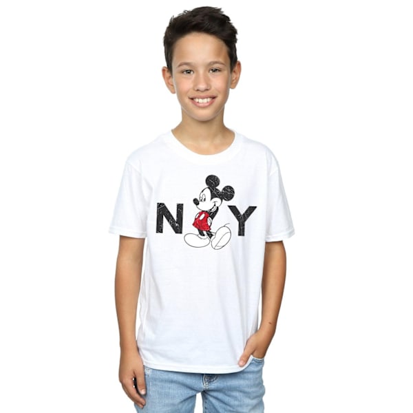 Disney Boys Mickey Mouse NY T-shirt 5-6 år Vit White 5-6 Years