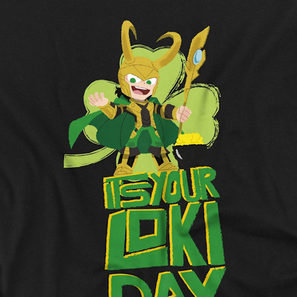 Loki Unisex Vuxen Loki Day St Patricks Day T-Shirt L Svart Black L