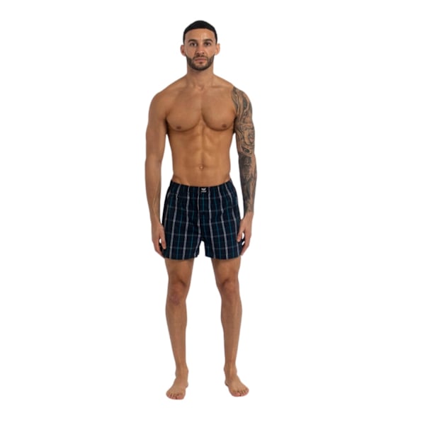 Kandor Hexster Rutiga Vävt Boxershorts för Män (6-pack) XL M Multicoloured XL