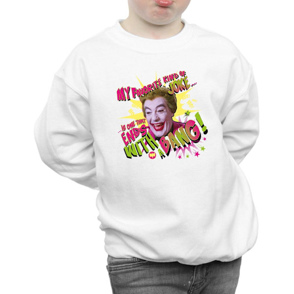 DC Comics Boys Batman TV-serie Joker Bang Sweatshirt 9-11 år White 9-11 Years