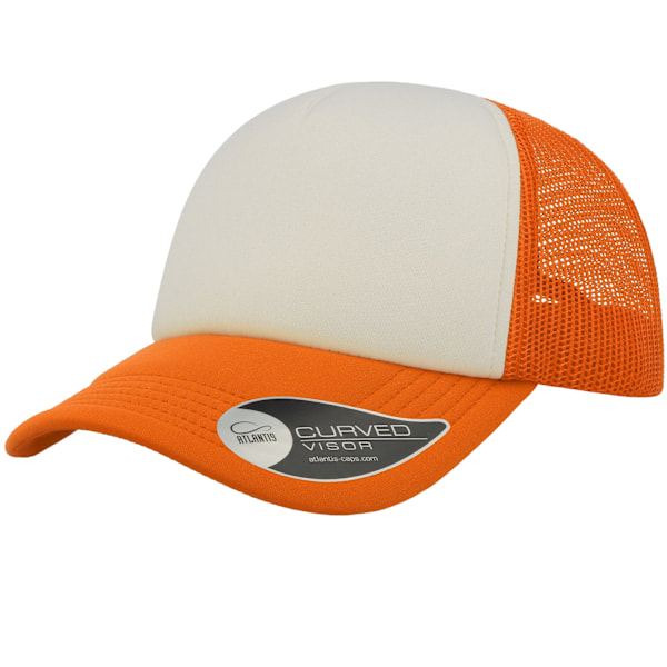 Atlantis Unisex Adult Rapper 5 Panel Trucker Cap One Size Fluor Fluorescent Orange One Size