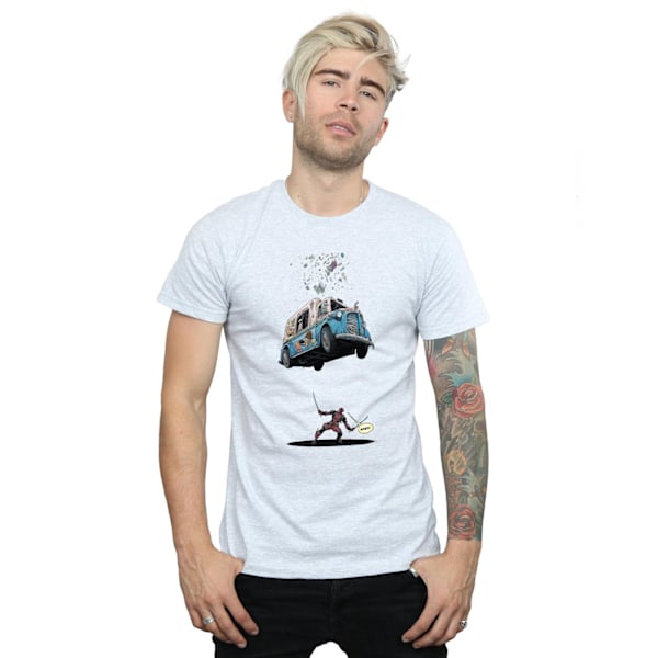 Marvel Deadpool Glass T-shirt XL Sports Grey Sports Grey XL