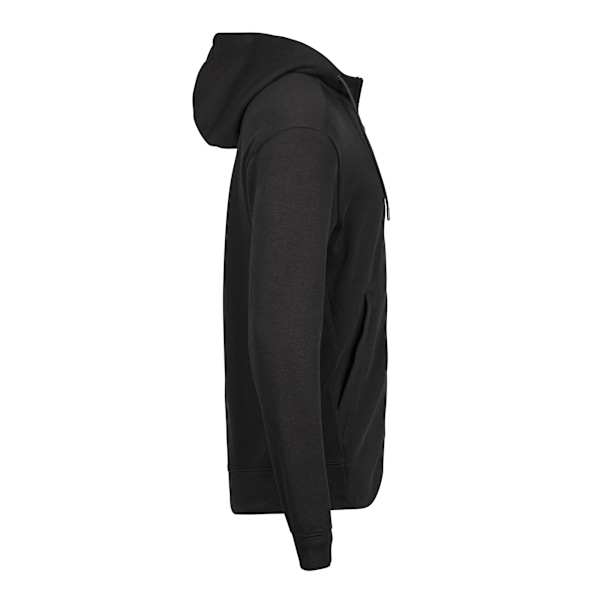 Tee Jays Herr Ribber Interlock Full Zip Hoodie 3XL Svart Black 3XL