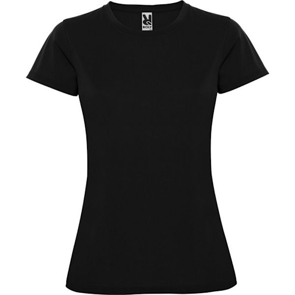 Roly Dam/Kvinnor Montecarlo Kortärmad Sport T-shirt L So Solid Black L