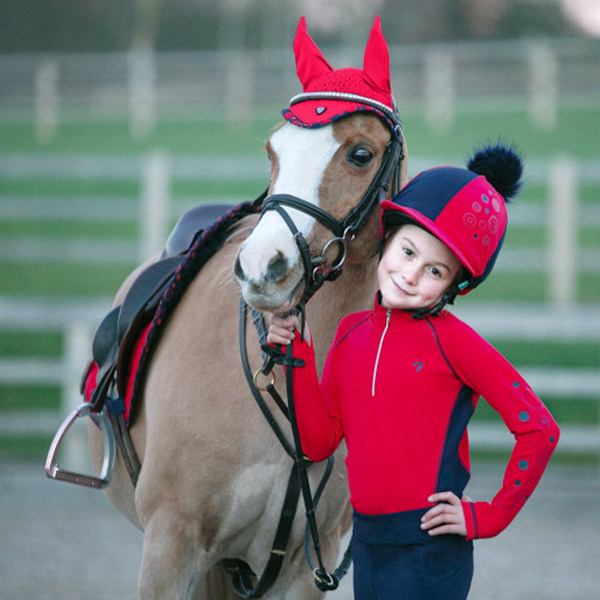 Hy DynaMizs Ecliptic Close Contact Sadelgjord Pony/Cob Röd/Marinblå Red/Navy Pony/Cob