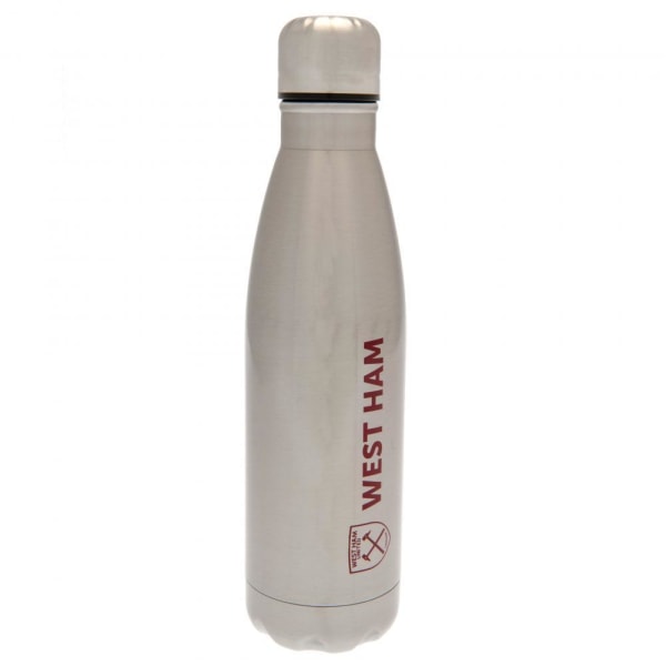 West Ham United FC Thermal Flask One Size Silver Silver One Size