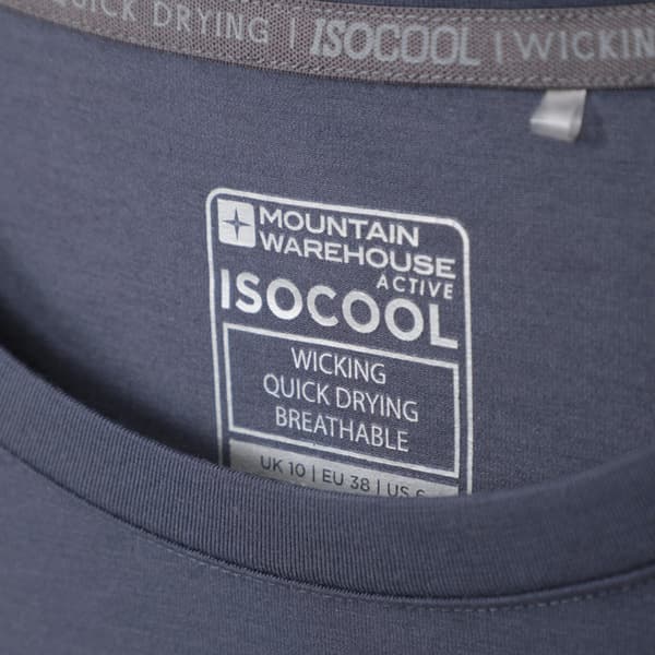 Mountain Warehouse Dam/Dam Quick Dry Långärmad Topp 20 Dark Grey 20 UK