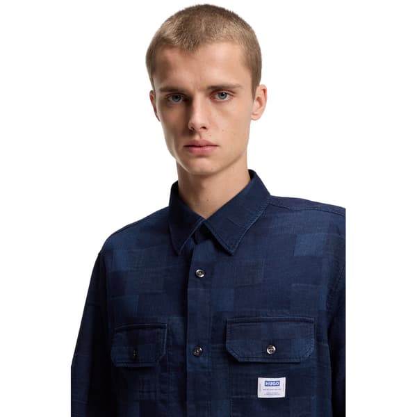 Hugo Herrskjorta Ekyno M Blå Blue M