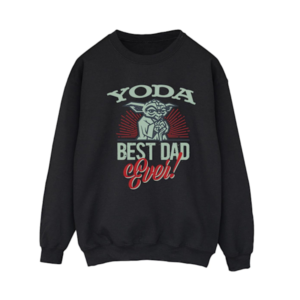 Star Wars Womens/Ladies Mandalorian Yoda Dad Sweatshirt L Svart Black L