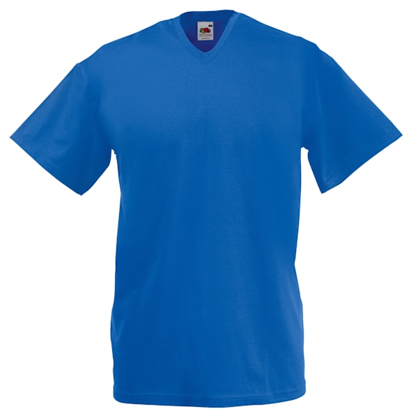 Fruit Of The Loom Mens Valueweight V-Neck, Kortärmad T-shirt Royal S