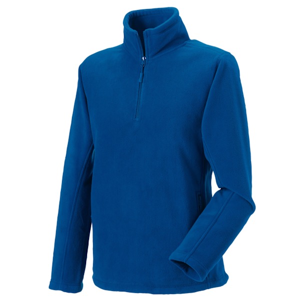 Russell Herr Quarter Zip Fleece Top XS Bright Royal Blue Bright Royal Blue XS