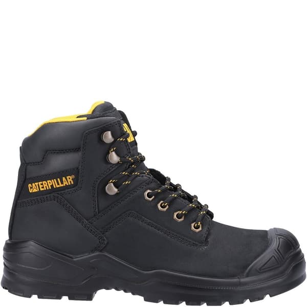 Caterpillar Herr Striver Mid S3 Säkerhetskängor i Läder 7 UK Svart Black 7 UK