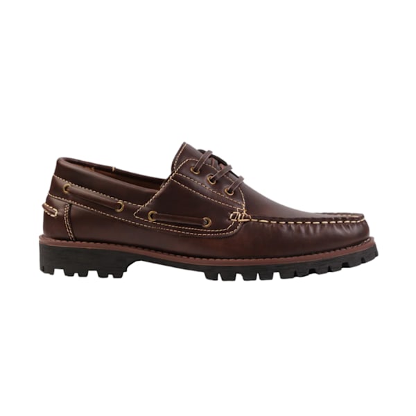Where's That From Isaac Chunky Båtskor för Män 9 UK Brun Brown 9 UK