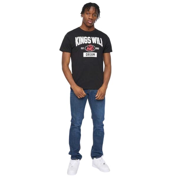 Kings Will Dream Herr Text Bomull Regular T-shirt XL Svart Black XL