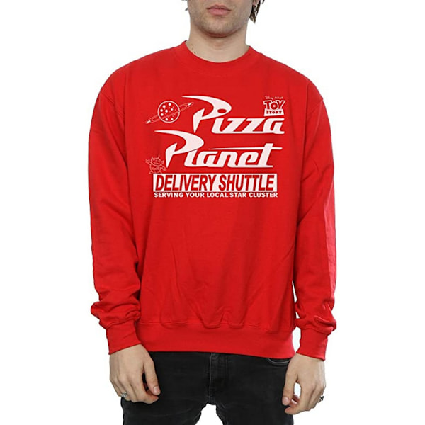Toy Story Herr Pizza Planet Logotyp Sweatshirt M Röd Red M
