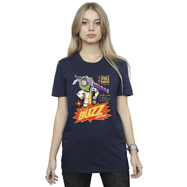 Disney Dam/Kvinnor Toy Story Buzz Lightyear Space Cotton Boyf Navy Blue S