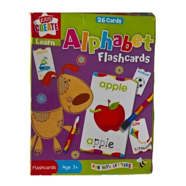 Kids Create Alphabet Flash Card (paket med 26) One Size Multicolo Multicoloured One Size