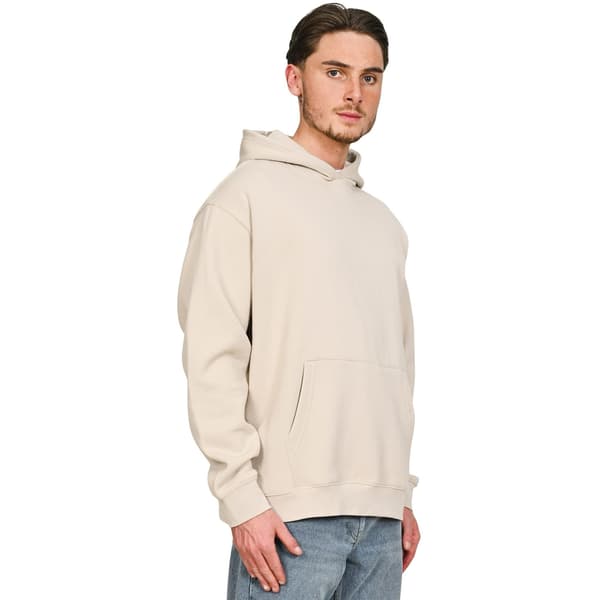 Casual Classics Unisex Vuxen Premium Kammad Bomull Oversized Huvtröja Stone XS