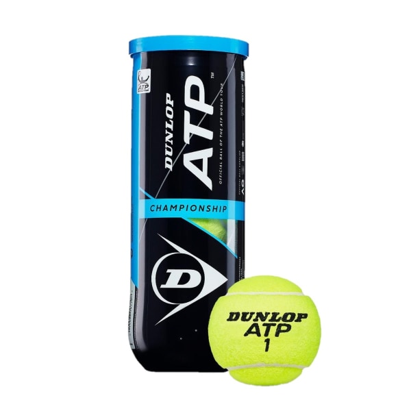 Dunlop ATP Championship tennisbollar (paket med 4) One Size Yello Yellow One Size