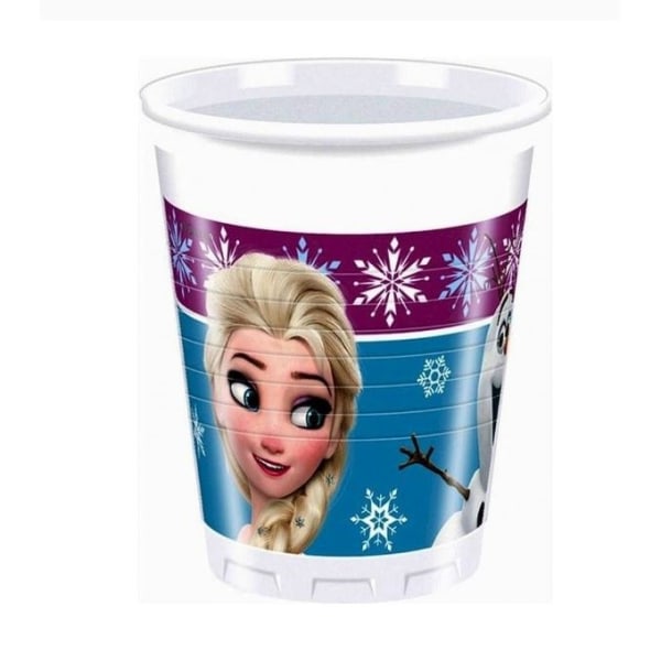 Frozen Northern Lights Plastic Party Cup (Pack om 8) One Size B Blue/Purple/White One Size