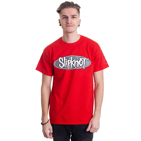 Slipknot Unisex Adult Don´t Ever Judge Me Back Print 20th Anniv Red S