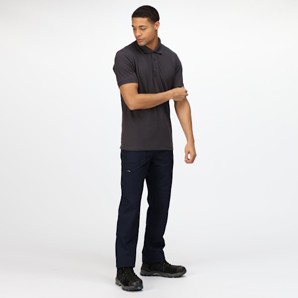 Regatta Professional Mens Classic 65/35 Kortärmad Poloskjorta Seal Grey S