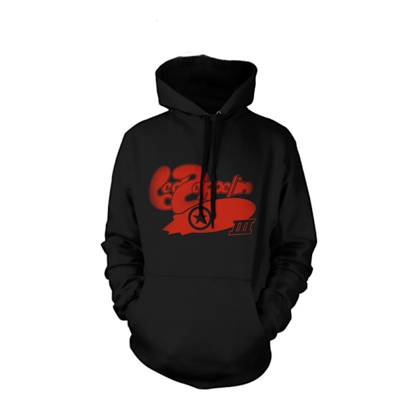 Led Zeppelin Unisex Vuxen LZ III Bubble Logo Hoodie XL Svart Black XL