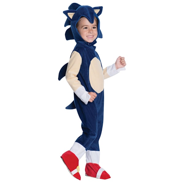 Sonic The Hedgehog Småbarnskostym 6-12 månader Blå/Vit Blue/White 6-12 months