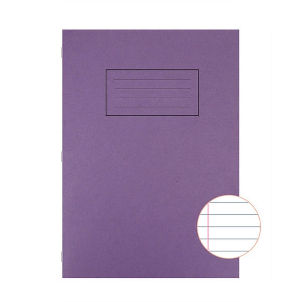 Silvine A4 Rutade Övningsböcker (10-pack) En Storlek Lila Purple One Size