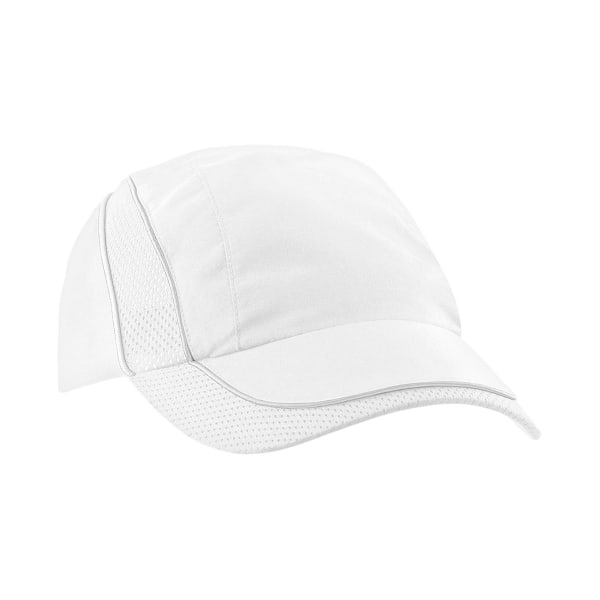 Beechfield Coolmax Mesh Panel Cap One Size Vit White One Size