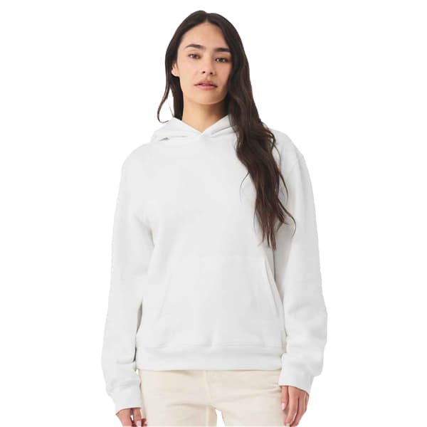 Bella + Canvas Dam/Dam Tungvikts Pullover Hoodie XL Vit White XL