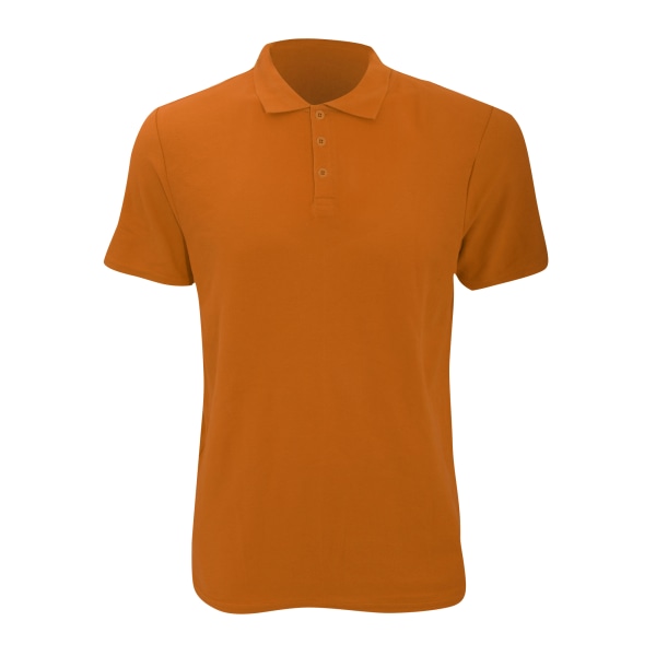 Anvil Herrmode Double Pique Plain Polo Shirt (210 GSM) S Ma Mandarin Orange S