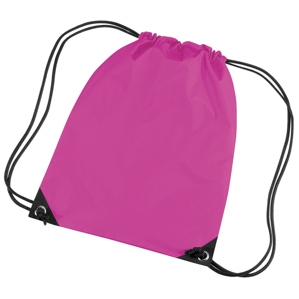 Bagbase Premium Gymsac Water Resistant Bag (11 liter) (Pack Of Fuchsia One Size