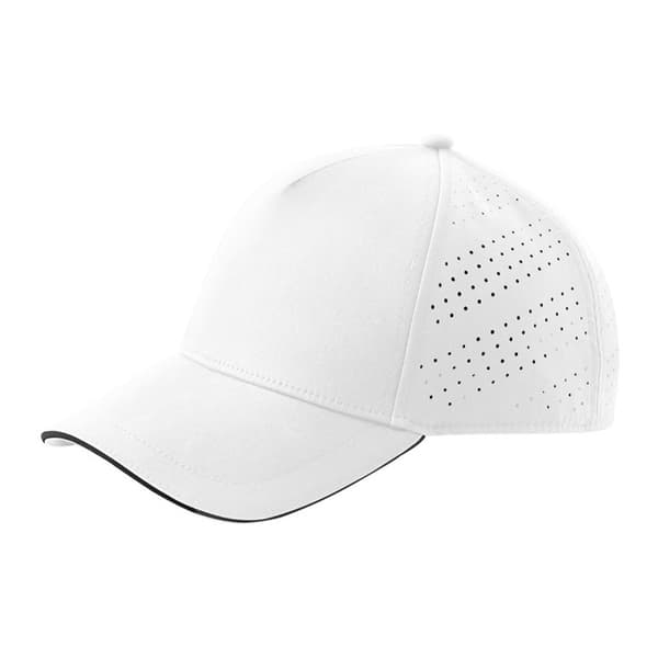 Beechfield Accelerate Baseballkeps En Storlek Vit/Svart White/Black One Size