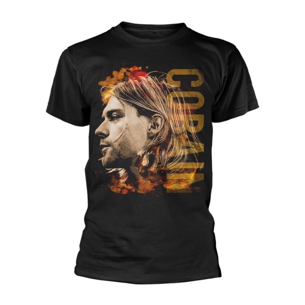 Kurt Cobain Unisex Vuxen Side Photo T-shirt M Svart Black M