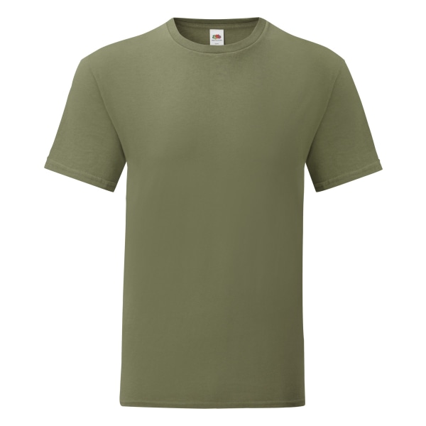 Fruit Of The Loom Iconic T-shirt för män (pack om 5) L Classic Oli Classic Olive Green L