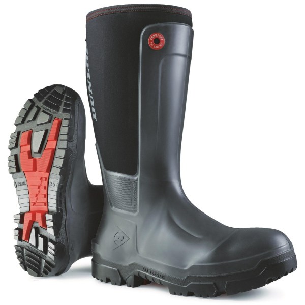 Dunlop Mens Snugboot Workpro Slip On Safety Boot 12 UK Black Black 12 UK
