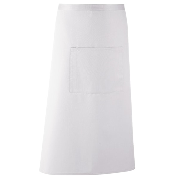 Premier Unisex Färger Bar Apron / Arbetskläder (Lång Continental S White One Size