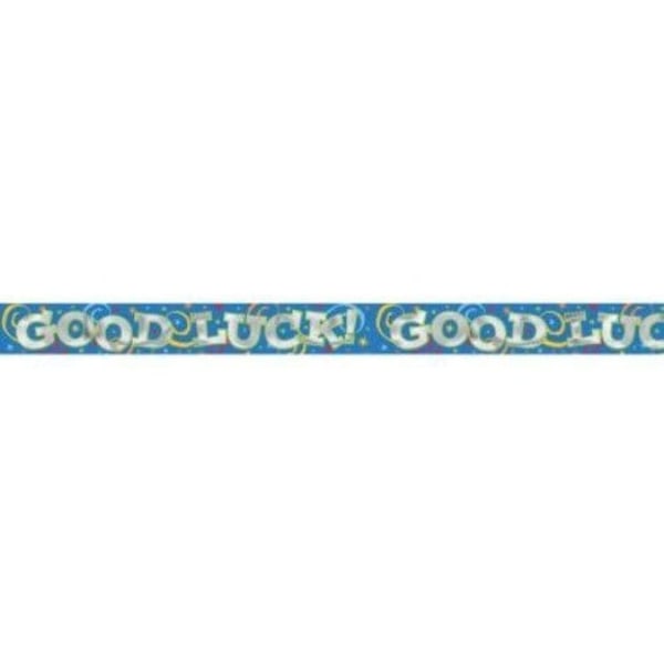 Amscan Lycka Till Banner En Storlek Blå/Silver Blue/Silver One Size