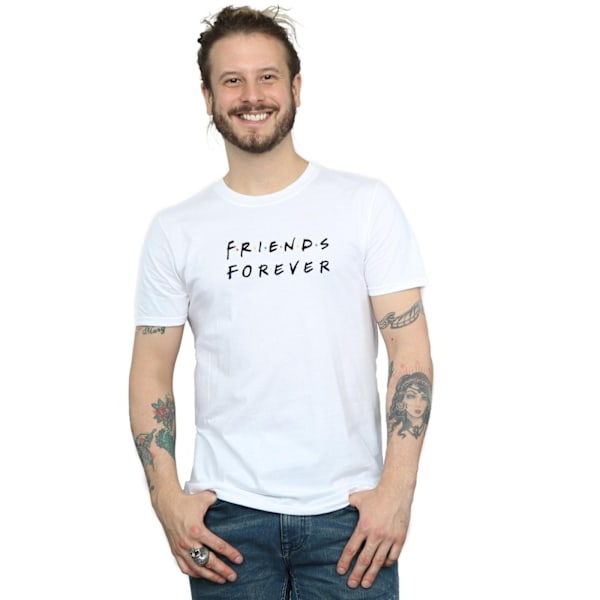 Friends Mens Forever Logo T-Shirt 5XL Vit White 5XL